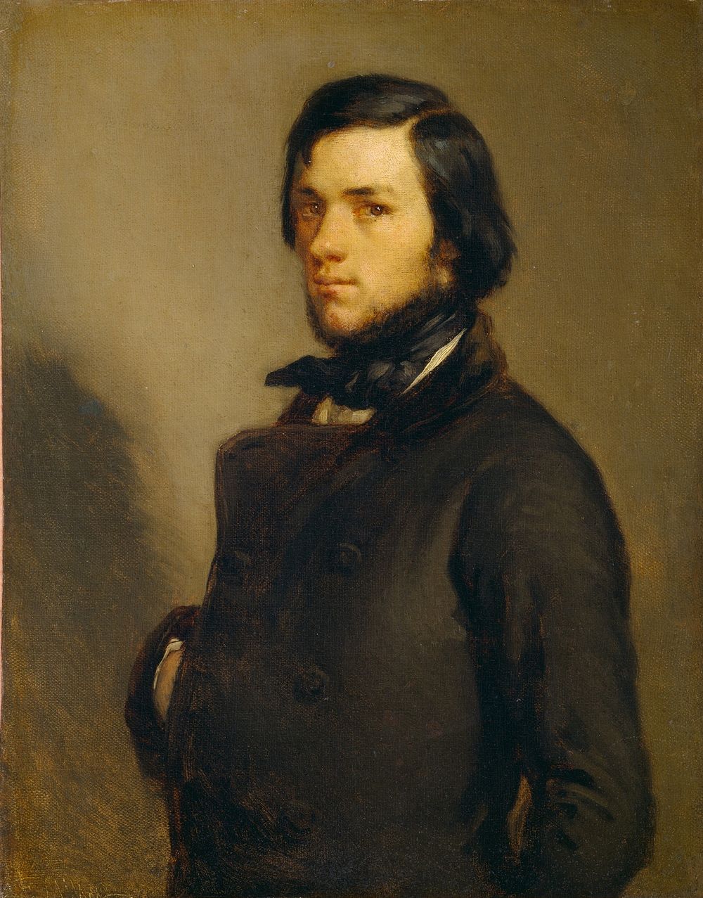 Portrait of a Man (c. 1845) by Jean-Fran&ccedil;ois Millet.