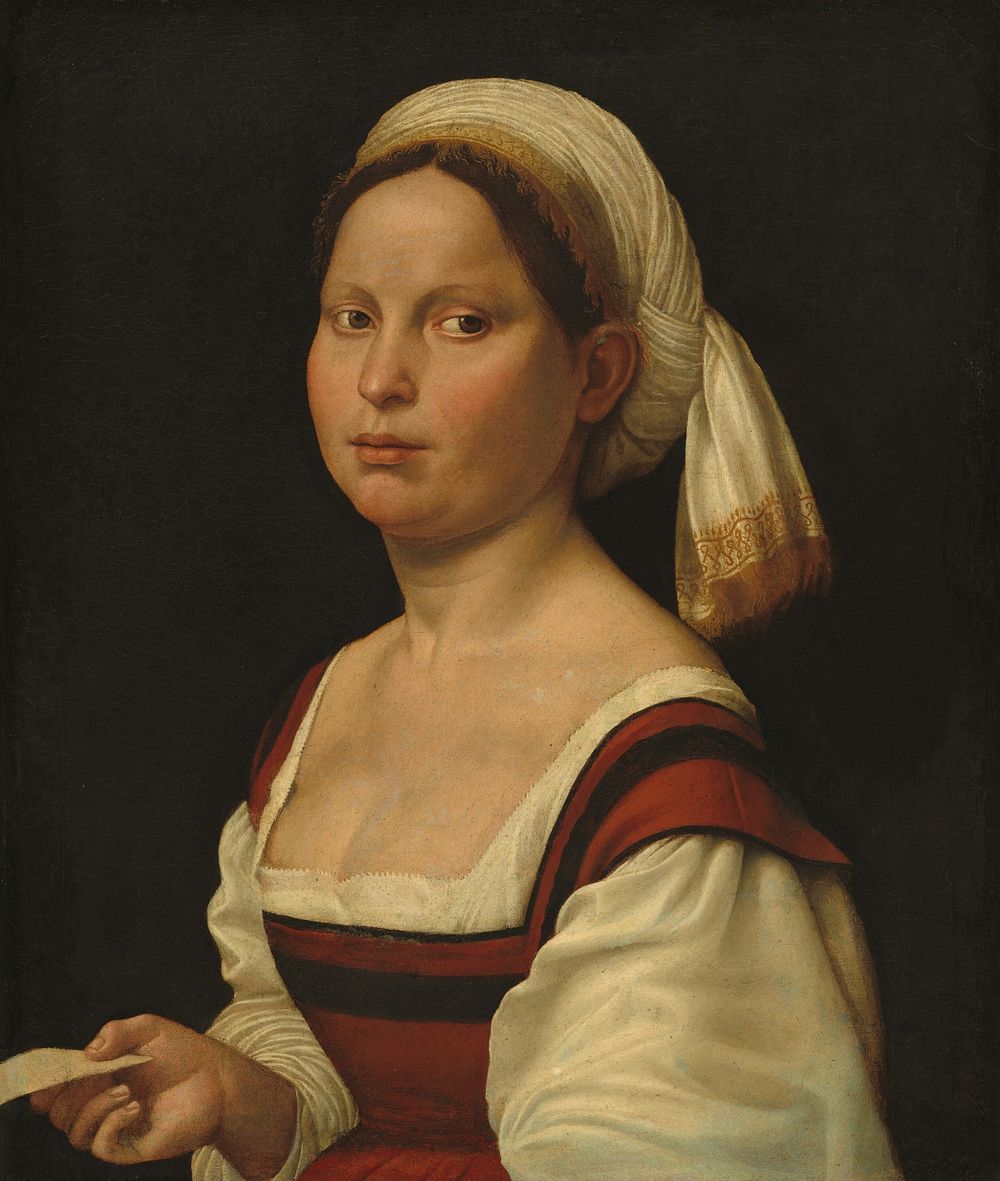 Portrait of a Young Woman (ca. 1525) by Giuliano Bugiardini.  