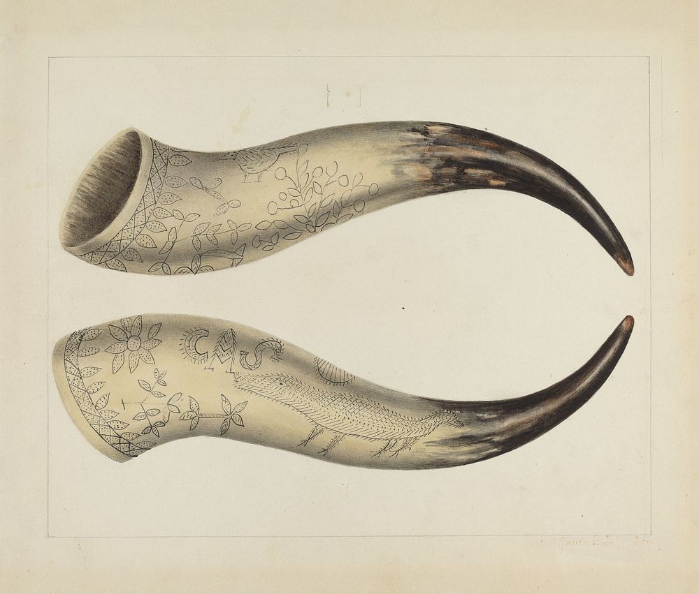 Powder Horn (ca.1938) by Annie B. Johnston. 