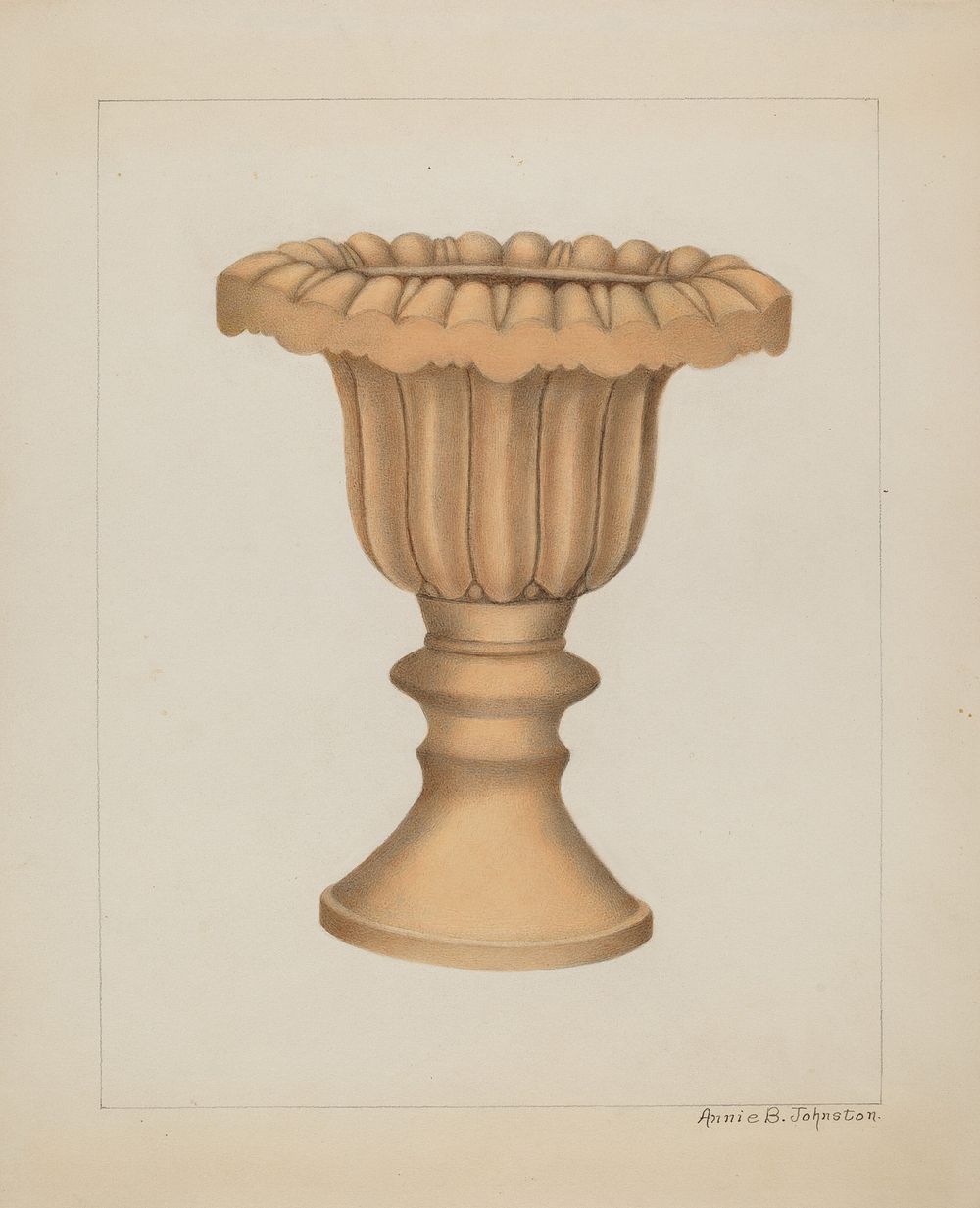 Pottery Vase (ca.1938) by Annie B. Johnston.  