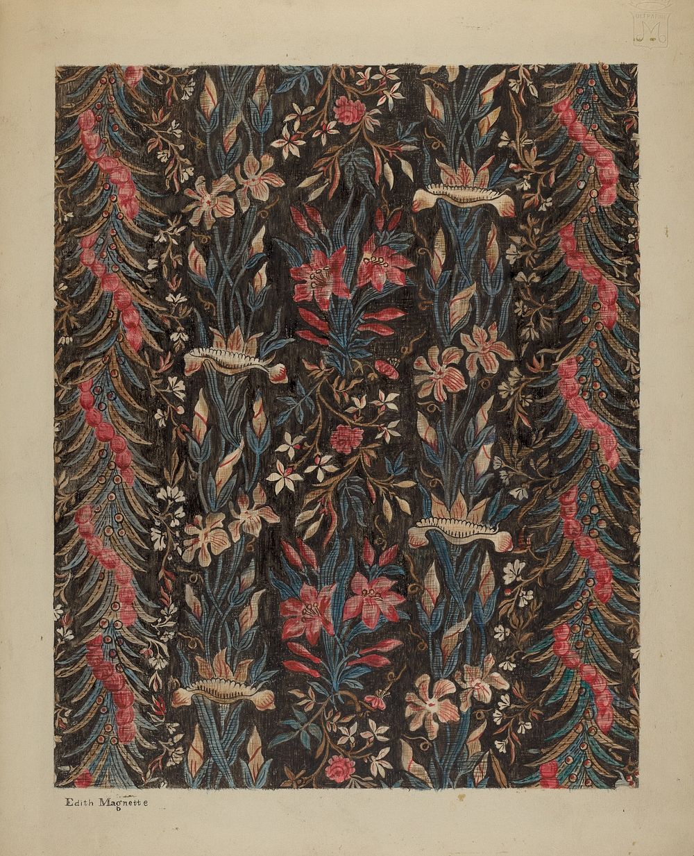 Printed Cotton (ca. 1939) by Edith Magnette.  