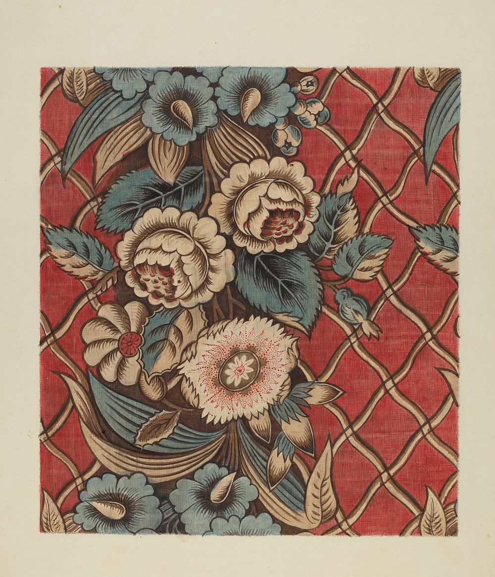 Printed Cotton (c. 1940) byMina Lowry.  