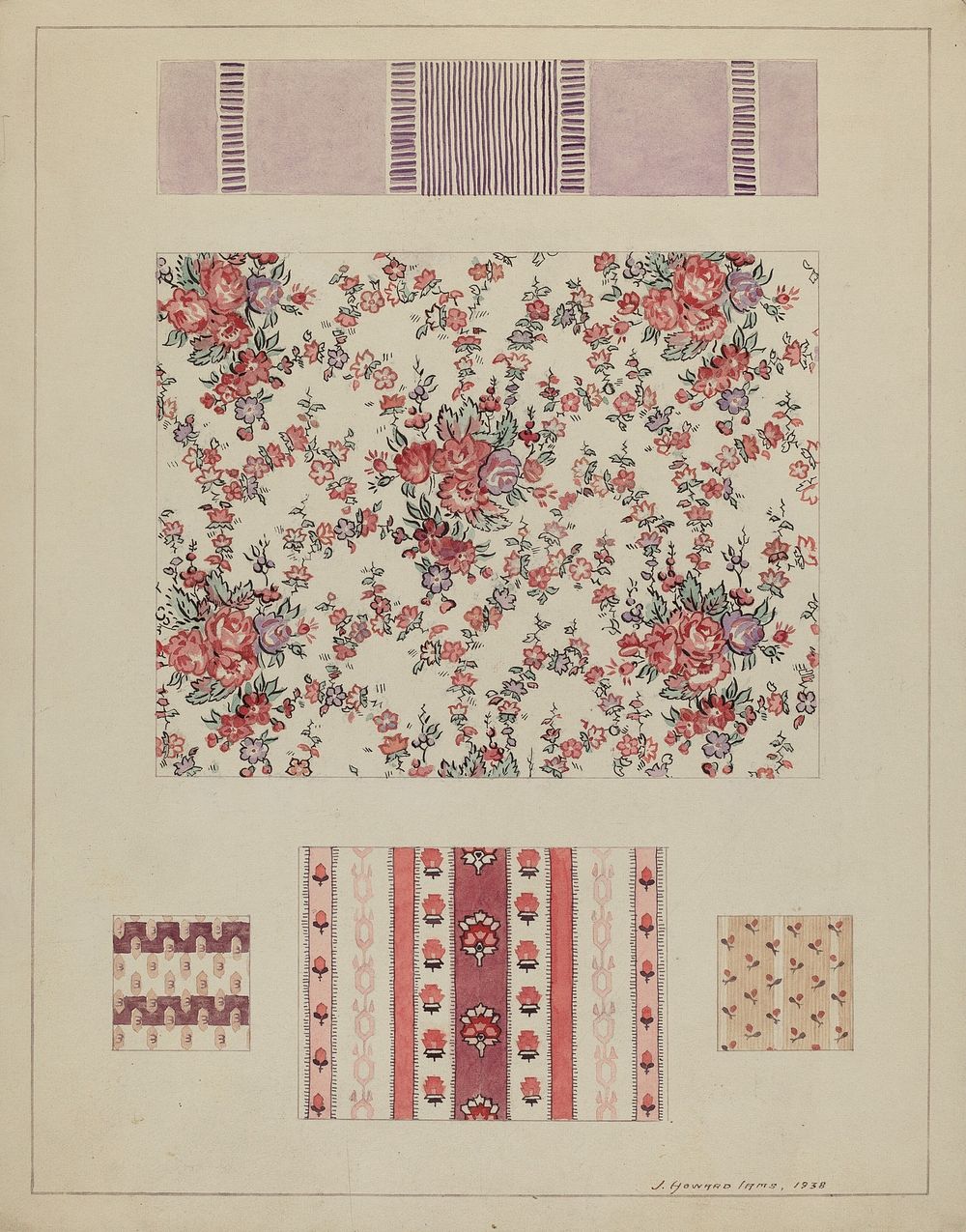 Printed Cotton (c. 1938) by J. Howard Iams.  