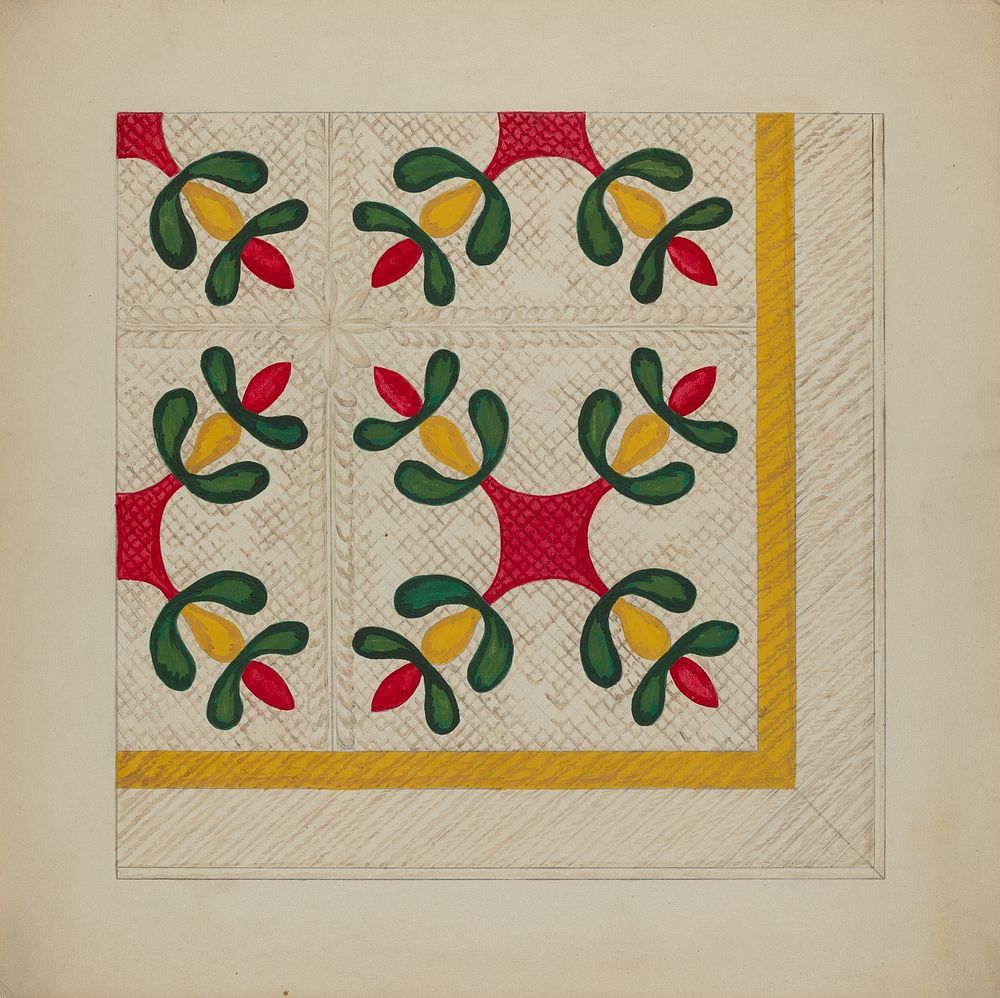 Quilt (c. 1937) by Katherine Hastings.  