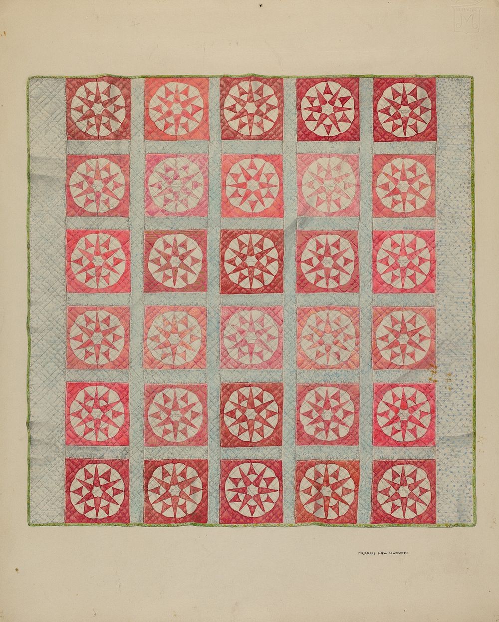 Quilt (c. 1937) by Francis Law Durand.  