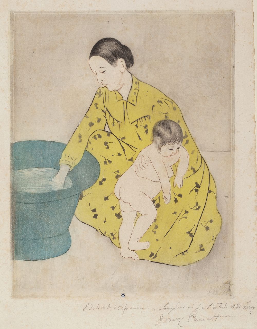 The Bath (ca. 1890-1891) by Mary Cassatt. 