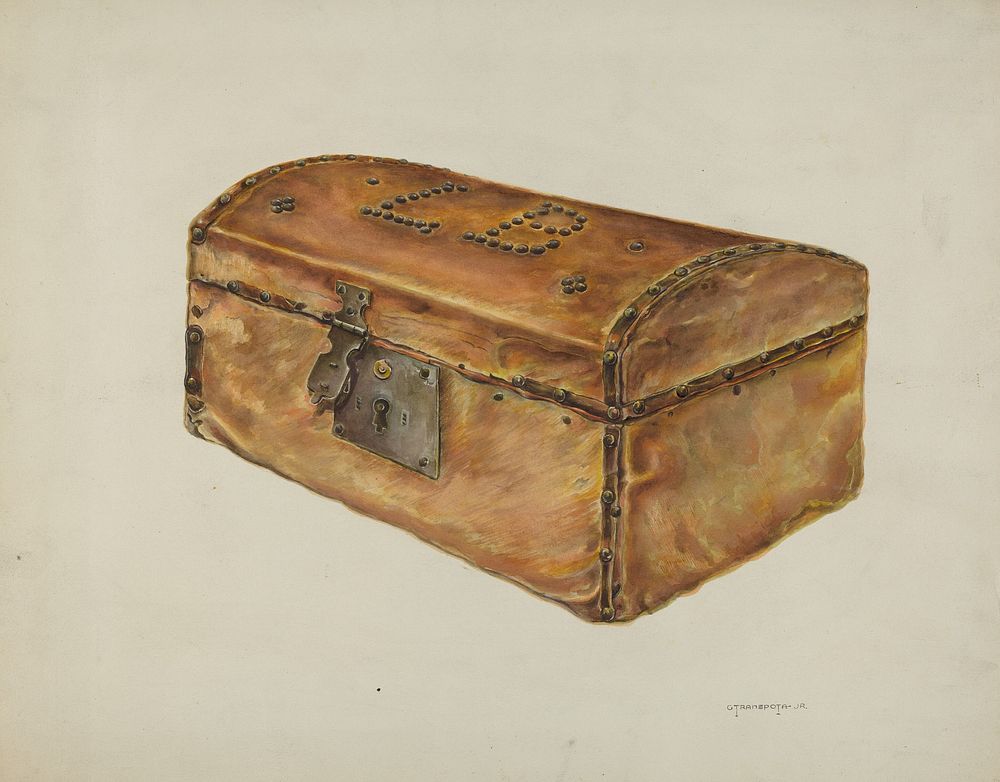 Rawhide Chest (ca.1937) by Gerald Transpota.  