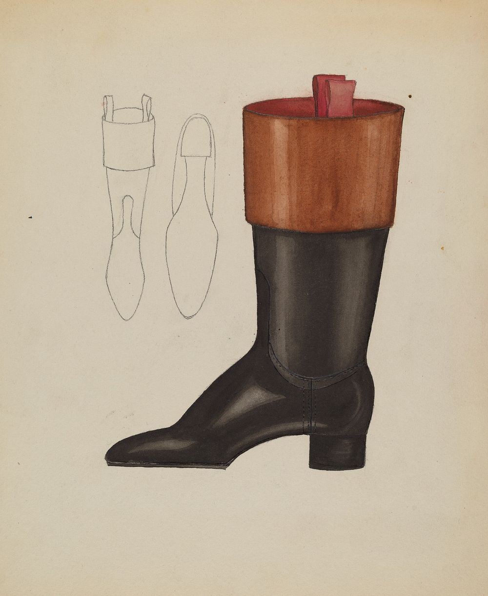 Riding Boot (c. 1936) by Dorothy Gernon.  