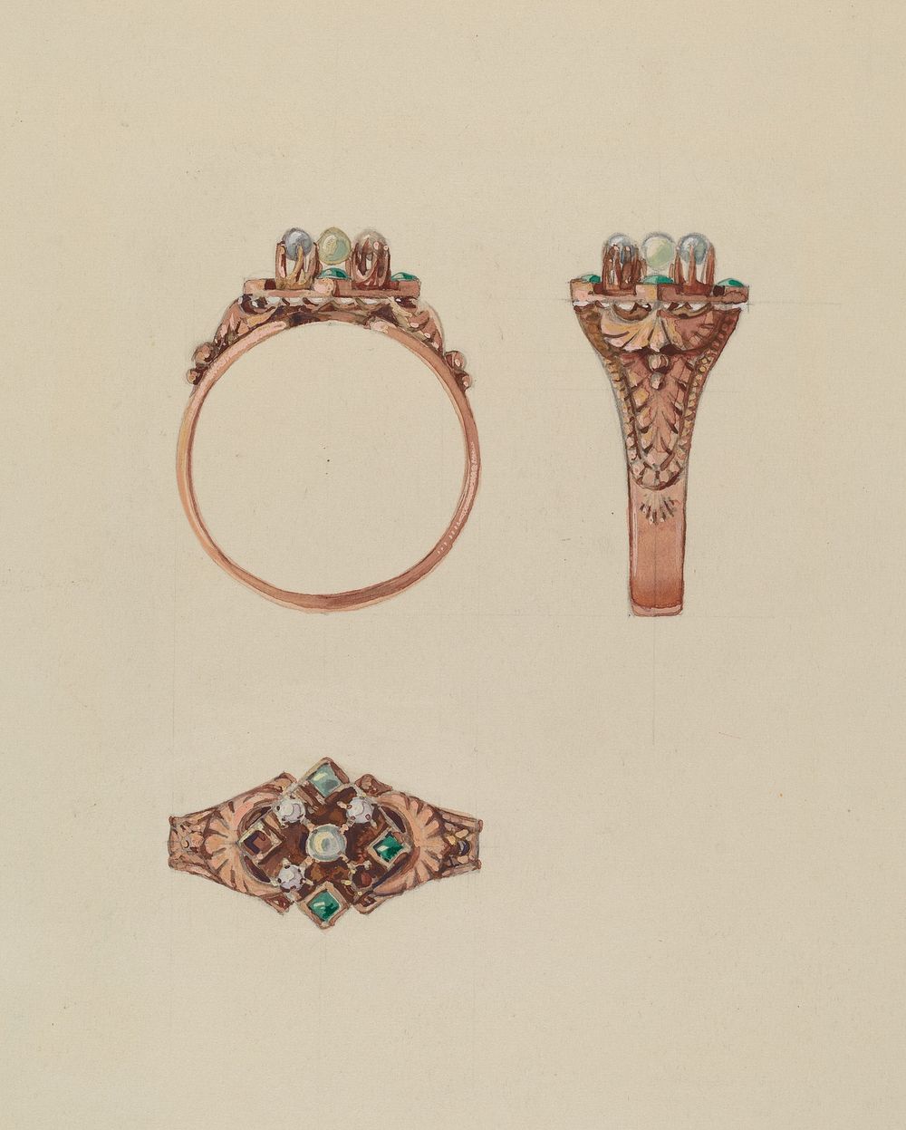 RIng (ca.1936) by Kurt Melzer.  