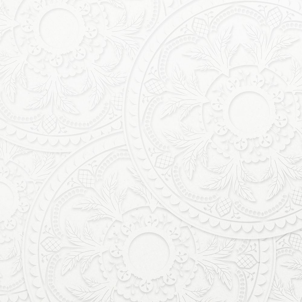 White ornamental background,  flourish design