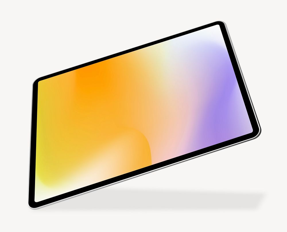 Tablet with gradient screen