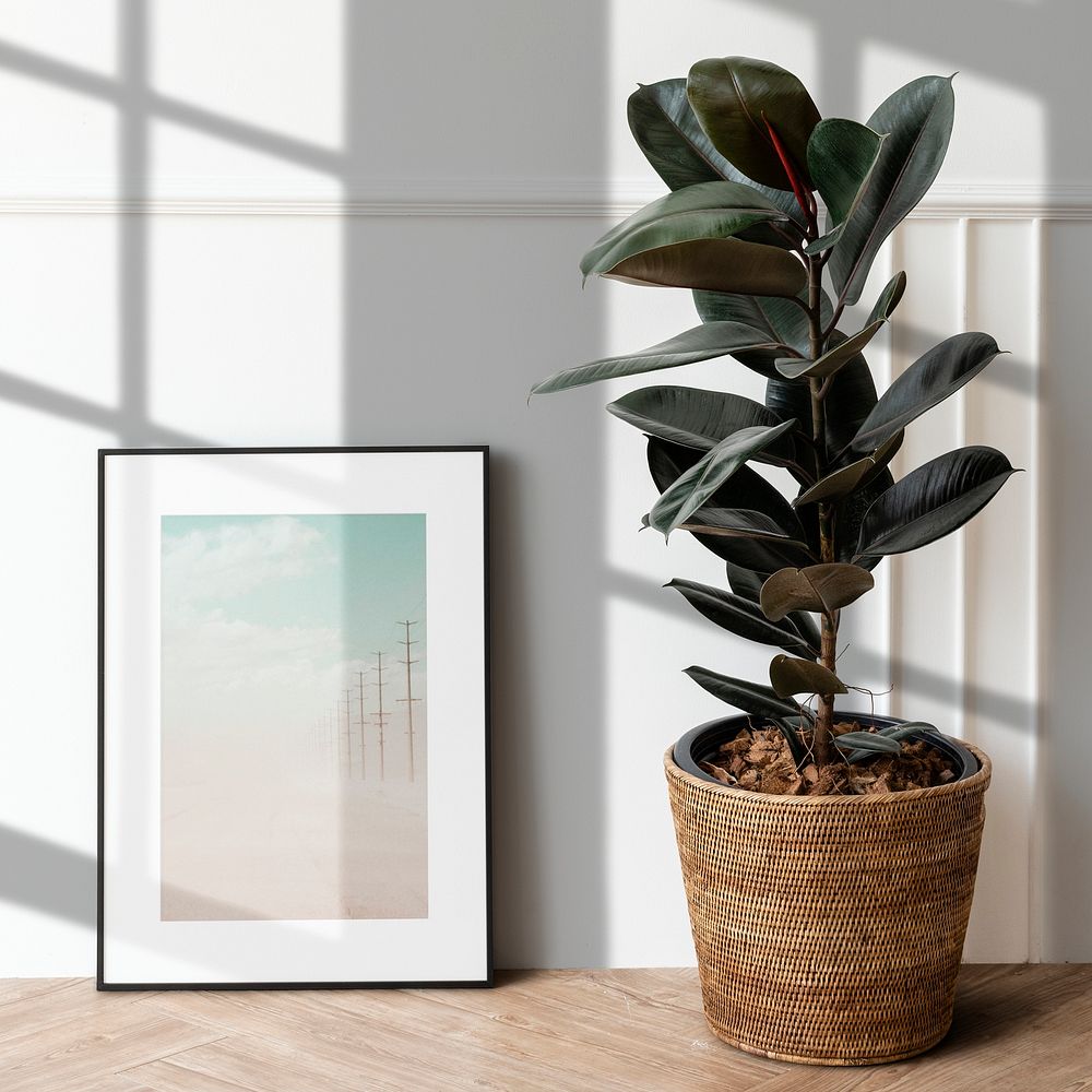 Aesthetic picture frame mockup design psd