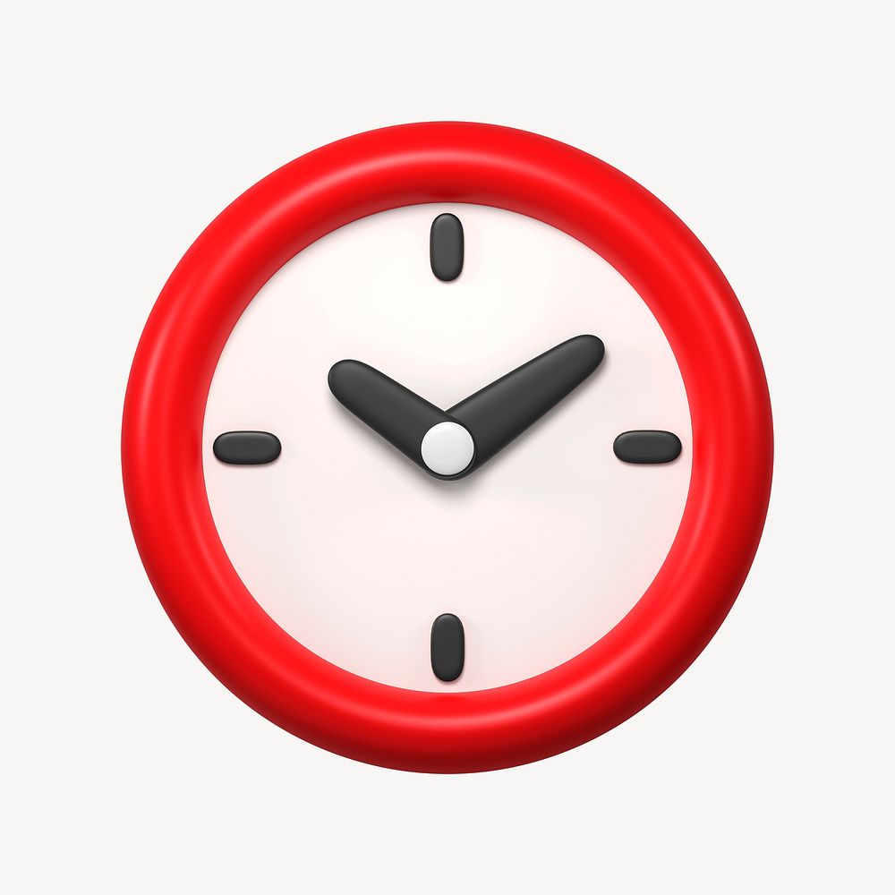 Clock icon, 3D rendering illustration | Free Photo Illustration - rawpixel