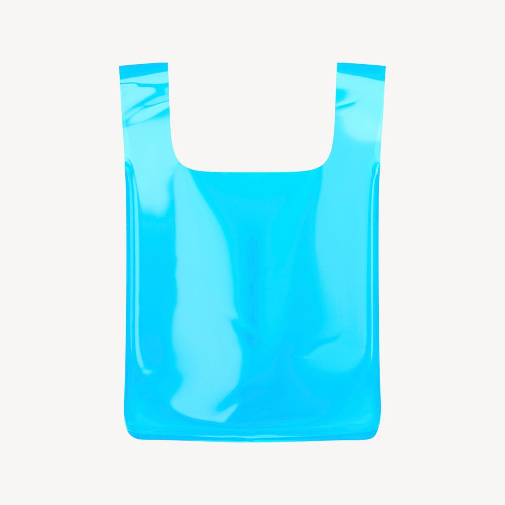 Plastic bag icon, 3D rendering illustration psd