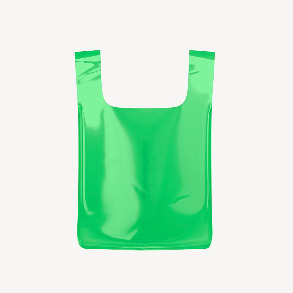Plastic bag icon, 3D rendering illustration psd