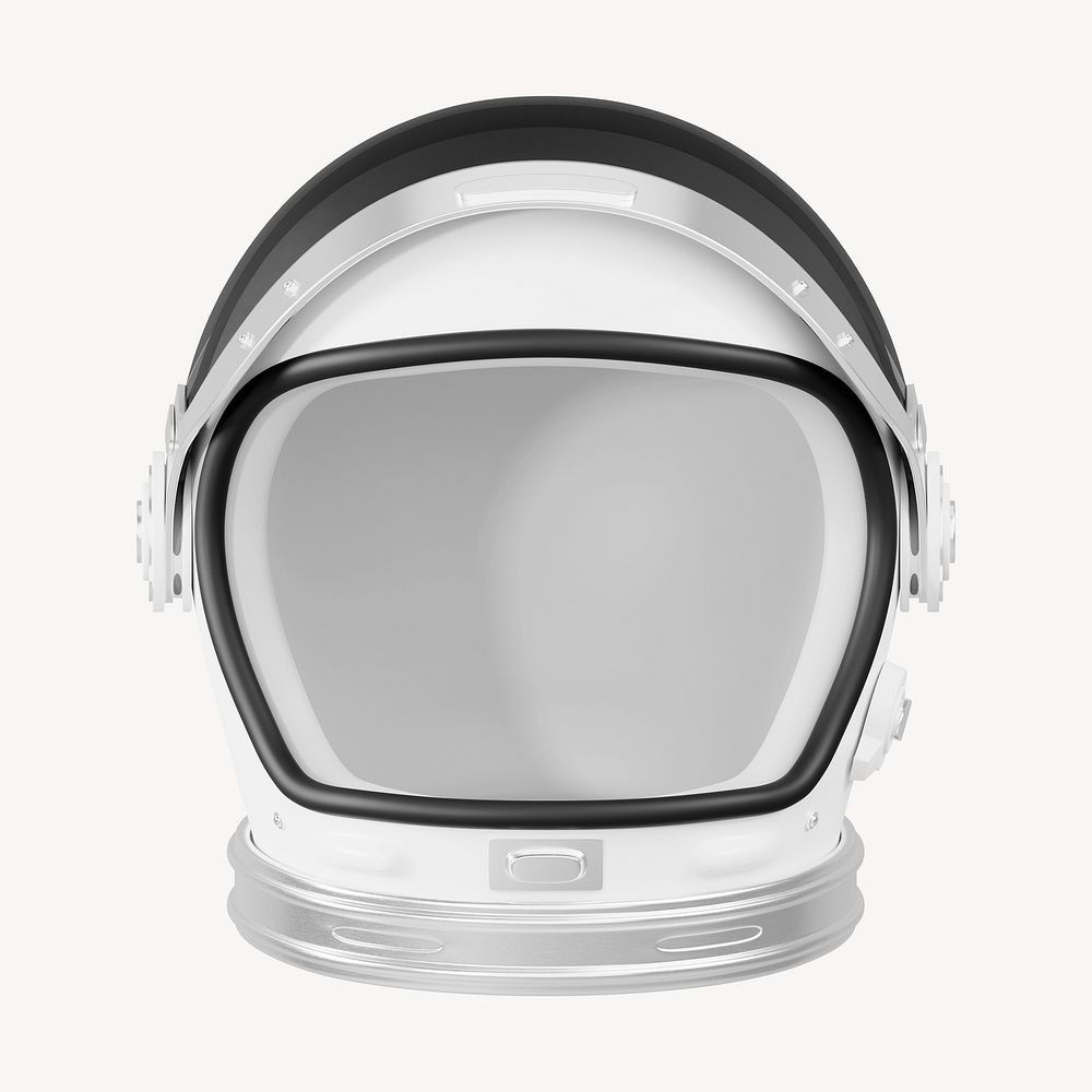 Astronaut helmet, 3D rendering design