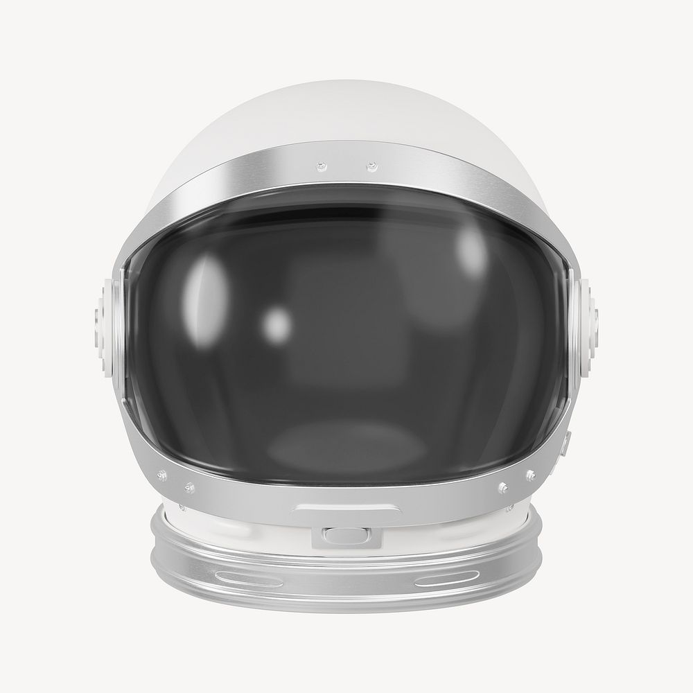 Astronaut helmet, 3D rendering design
