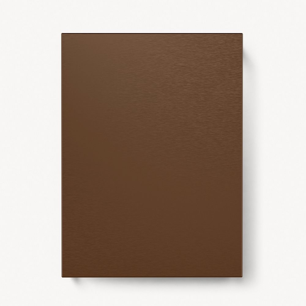 Brown poster sign, 3D realistic design with blank space