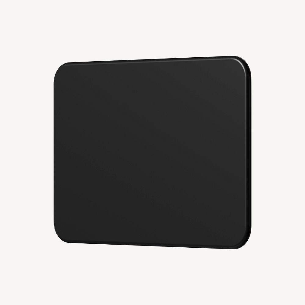 3D black rectangle, geometric shape | Free Photo - rawpixel