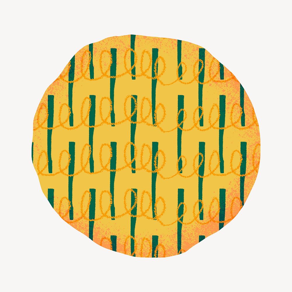 Abstract pattern circle badge 