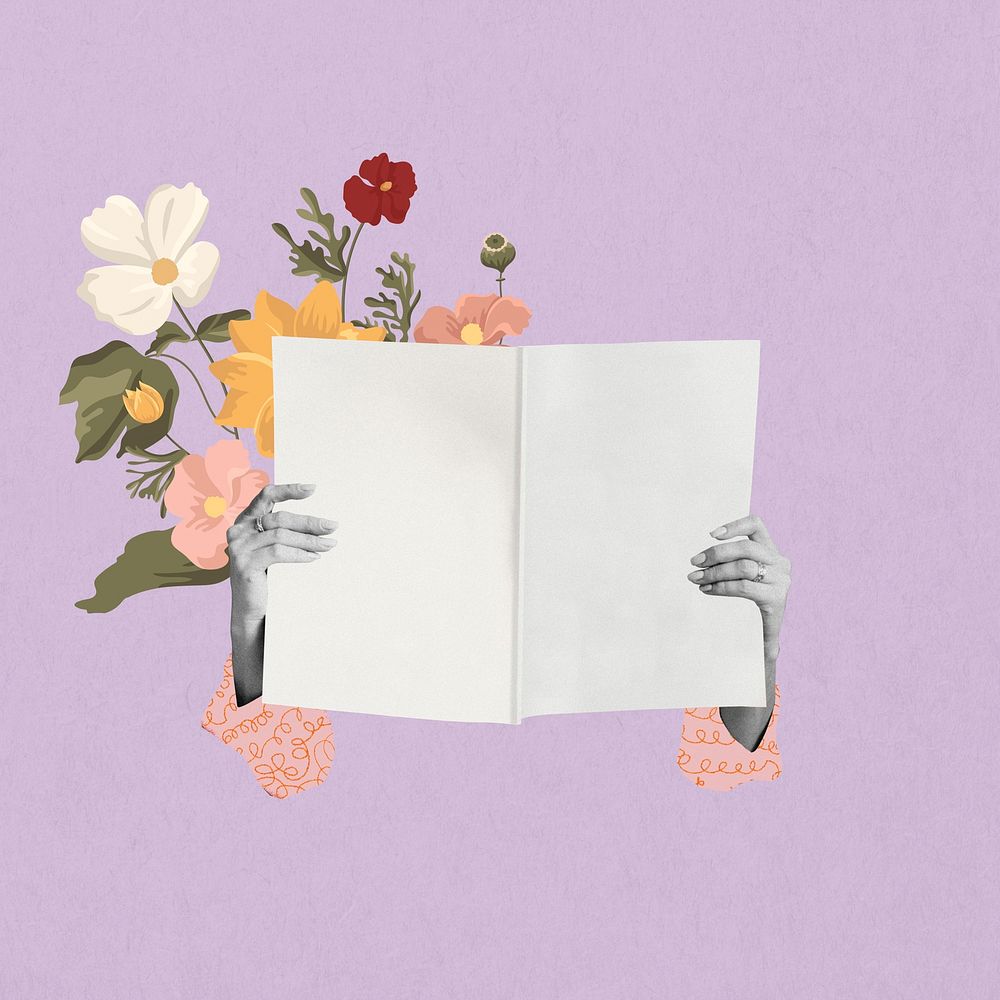 Book lover floral remix