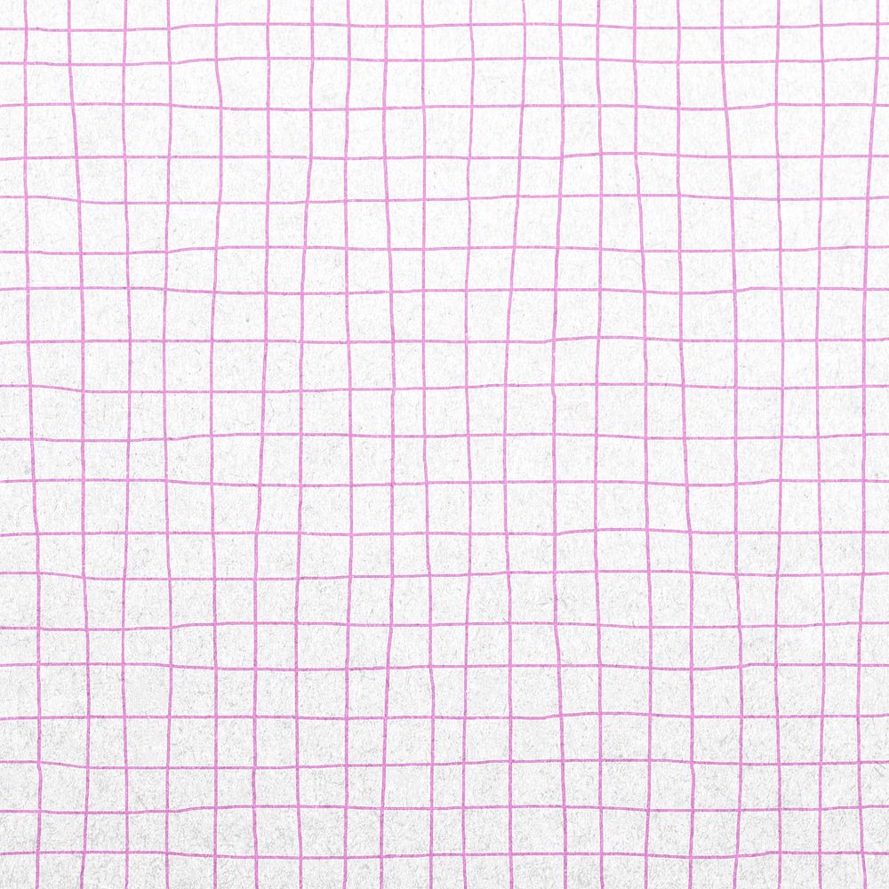 Pink grid pattern background, cute line art design