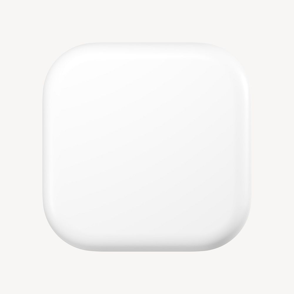 3D white square badge illustration | Free Photo - rawpixel