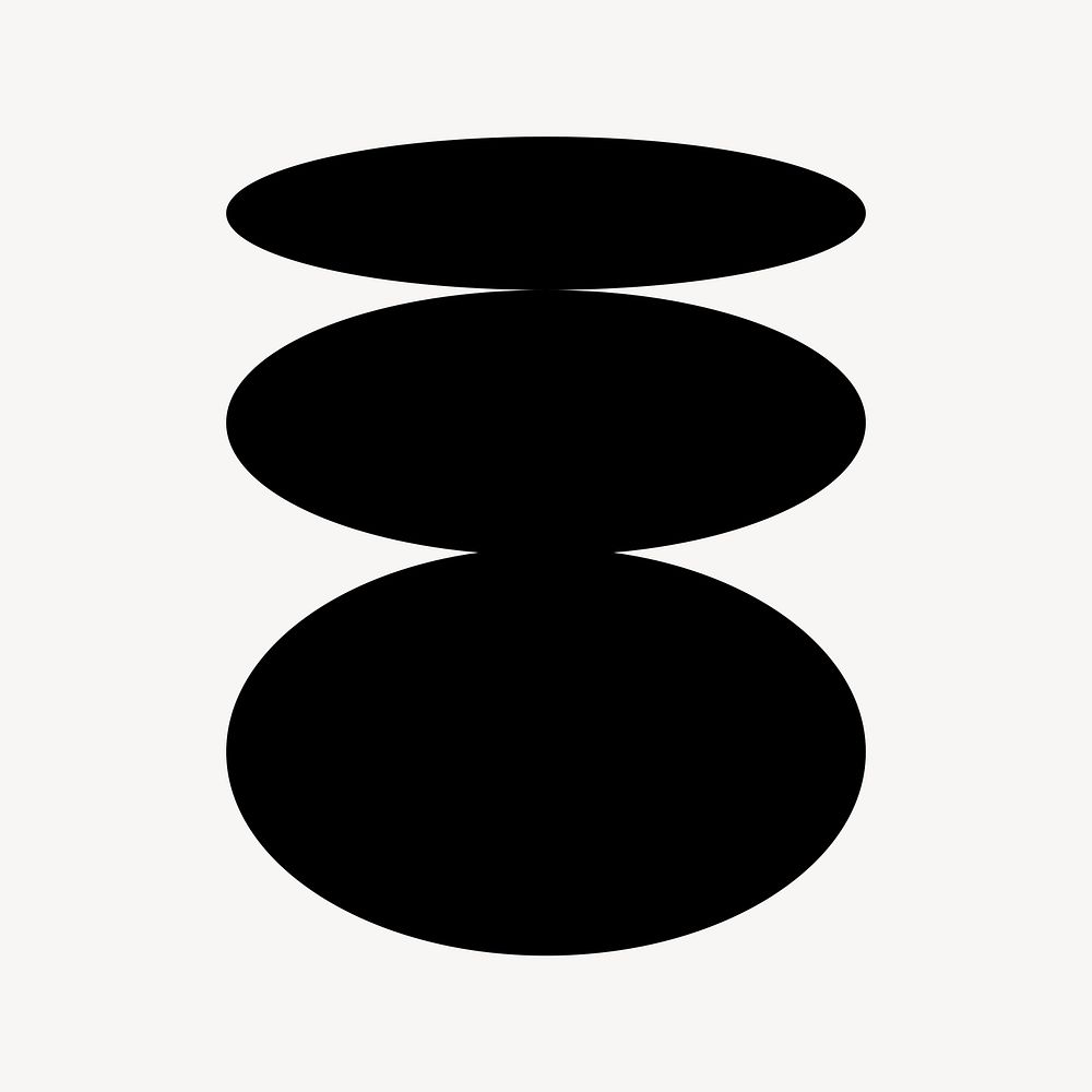 Black business logo element clipart vector
