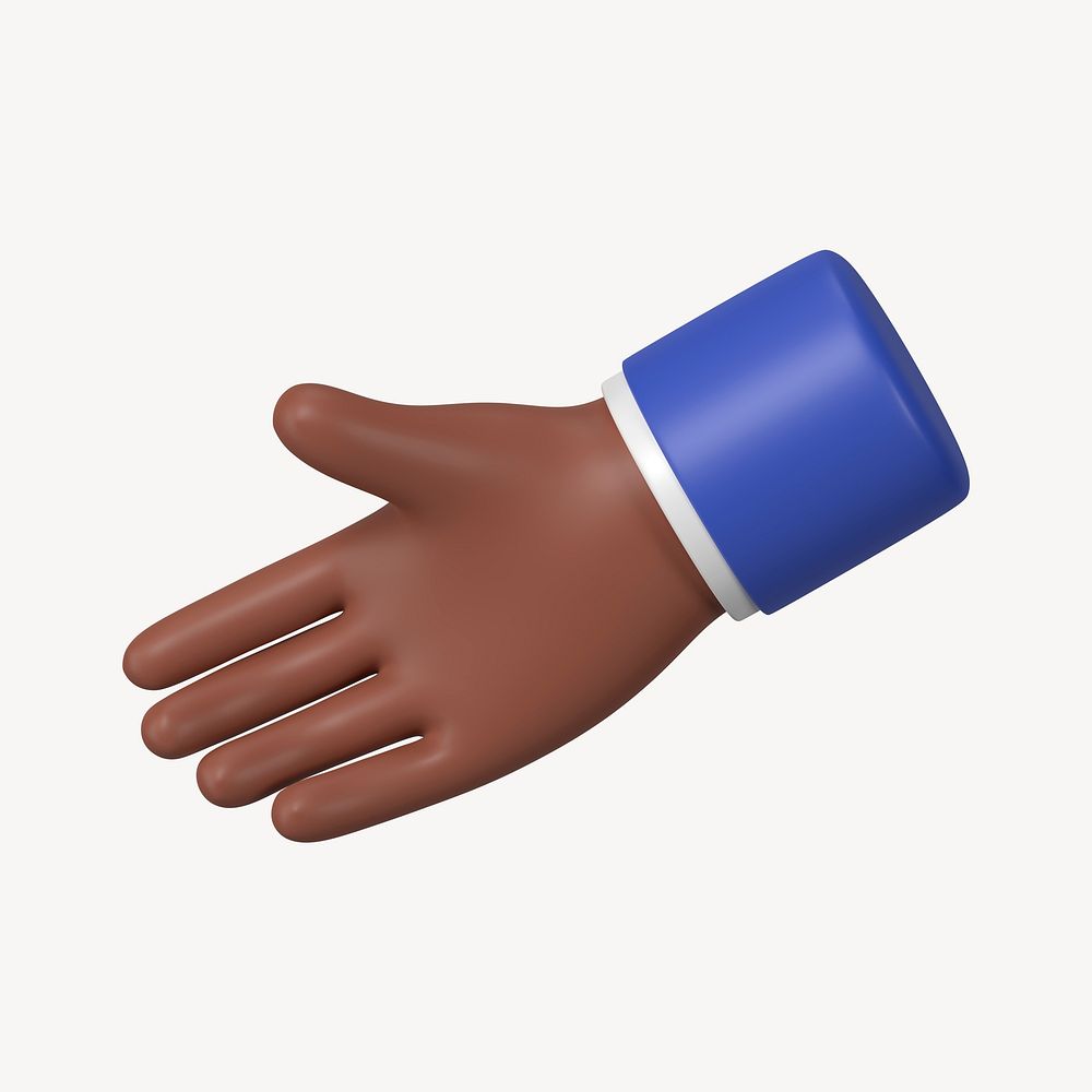 Businessman extending hand to shake, business etiquette in 3D psd