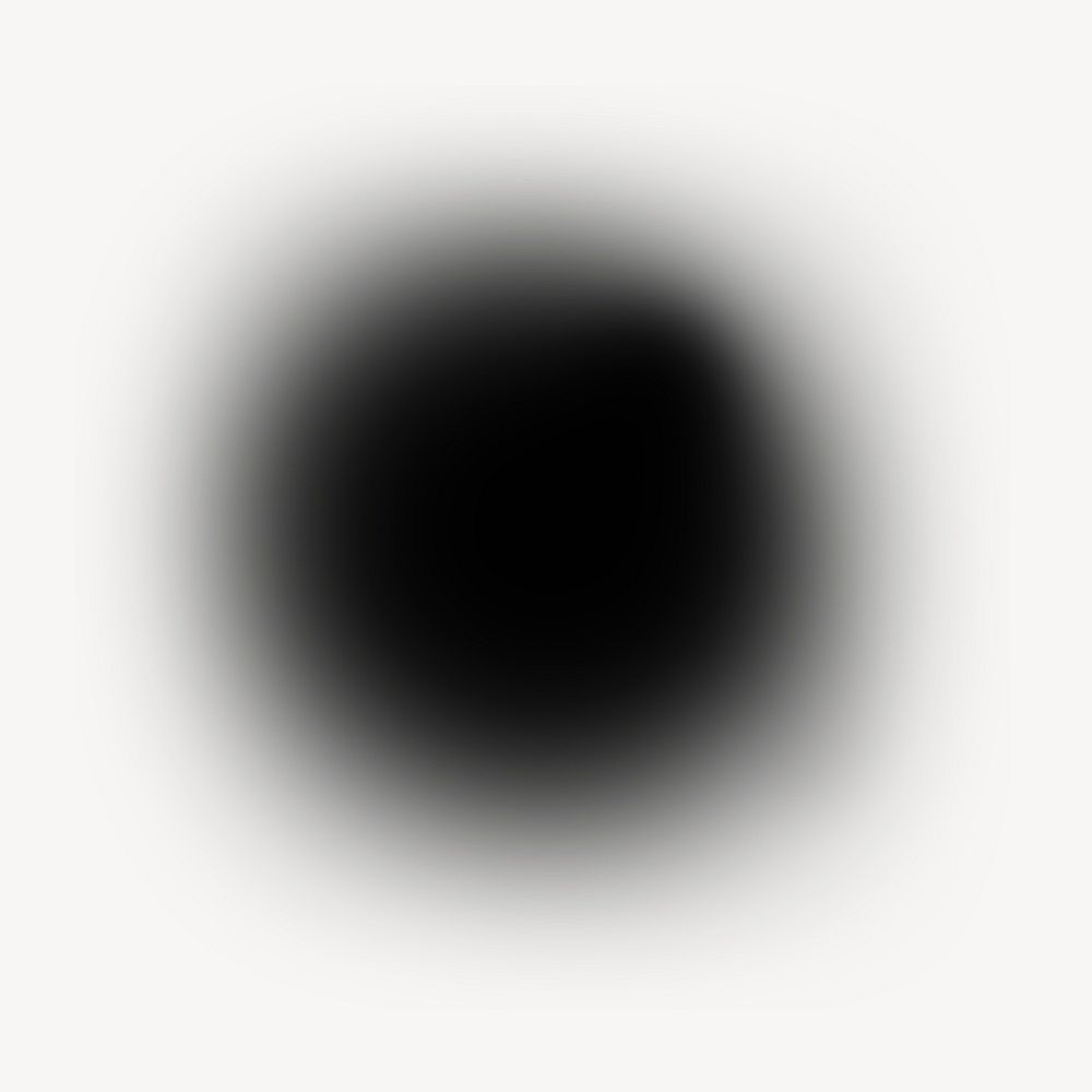 Black gradient circle, shape element