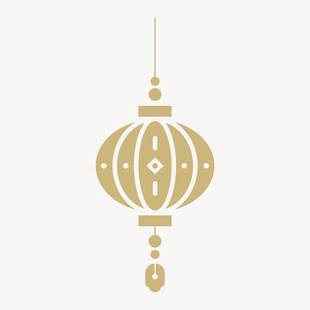 Chinese lantern, festive decoration graphic vector