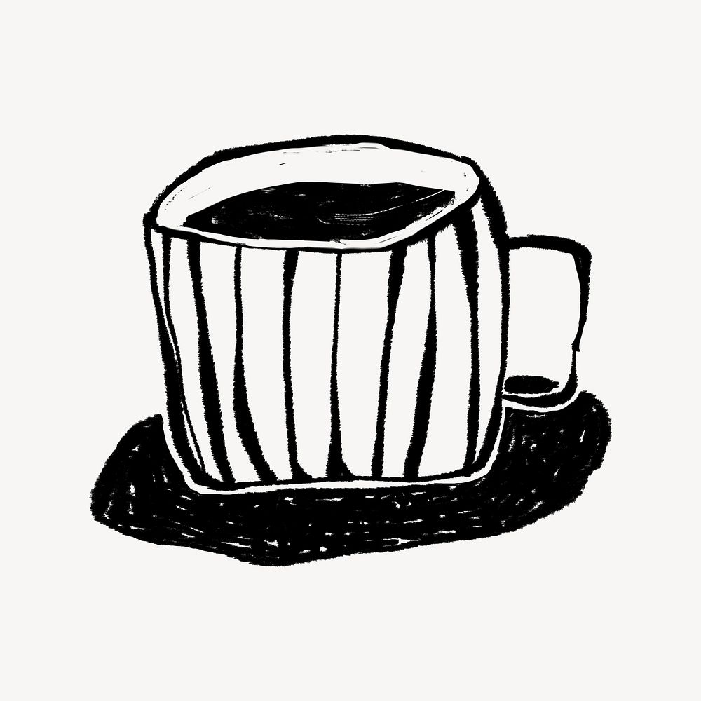 Coffee cup, drink doodle graphic