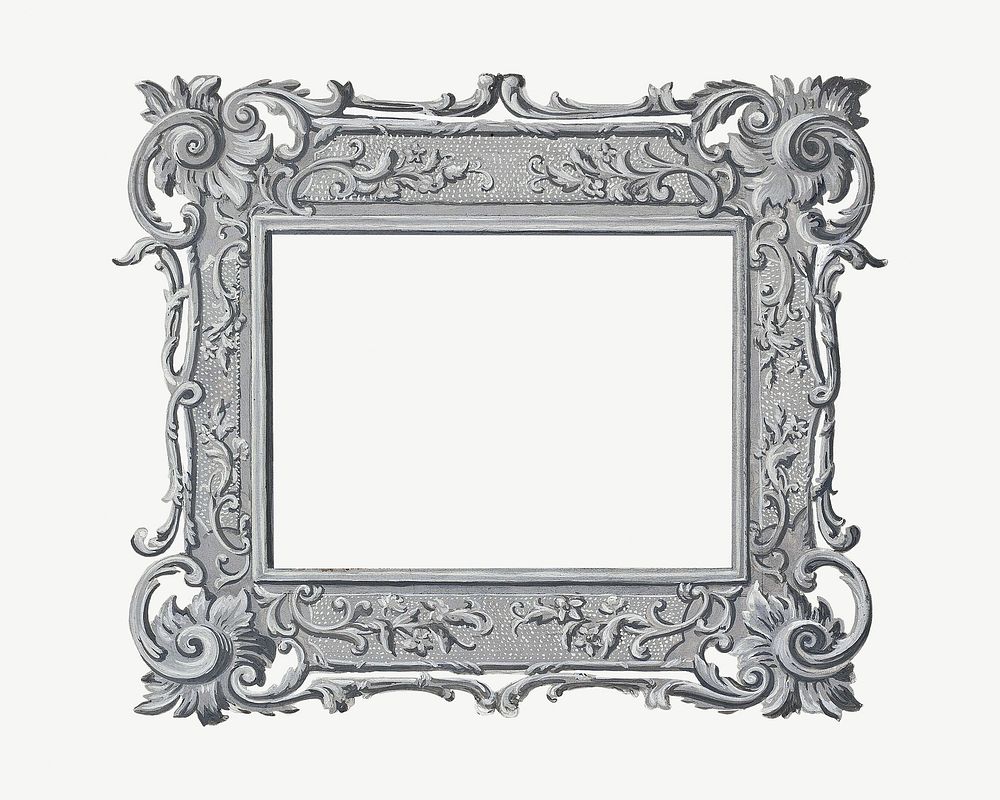 Vintage photo frame, luxurious design psd, remixed from the artwork of Nicholas Acampora