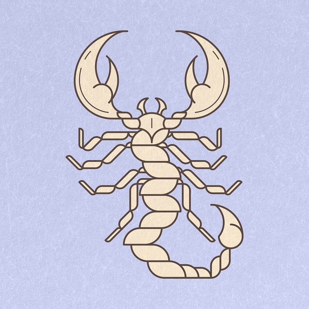 Alphonse Mucha&rsquo;s Scorpio zodiac sign, famous Art Nouveau artwork illustration, remixed by rawpixel