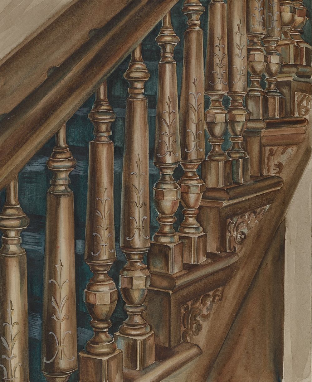 Stair Case (c. 1936) by Natalie Simon.  