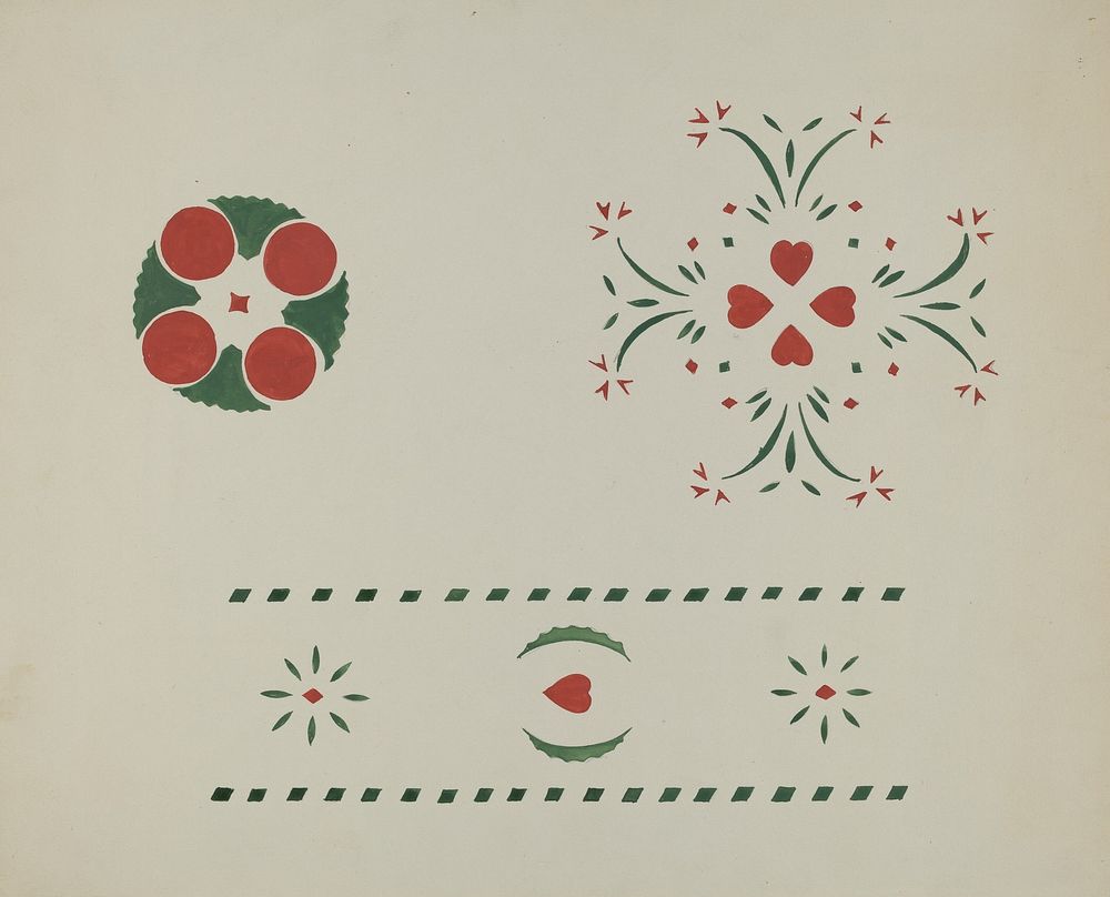 Stencilled Wall (c. 1936) by Ray Holden.  