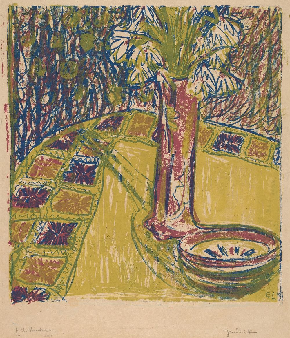 Still Life (1907) print in high resolution by Ernst Ludwig Kirchner.  