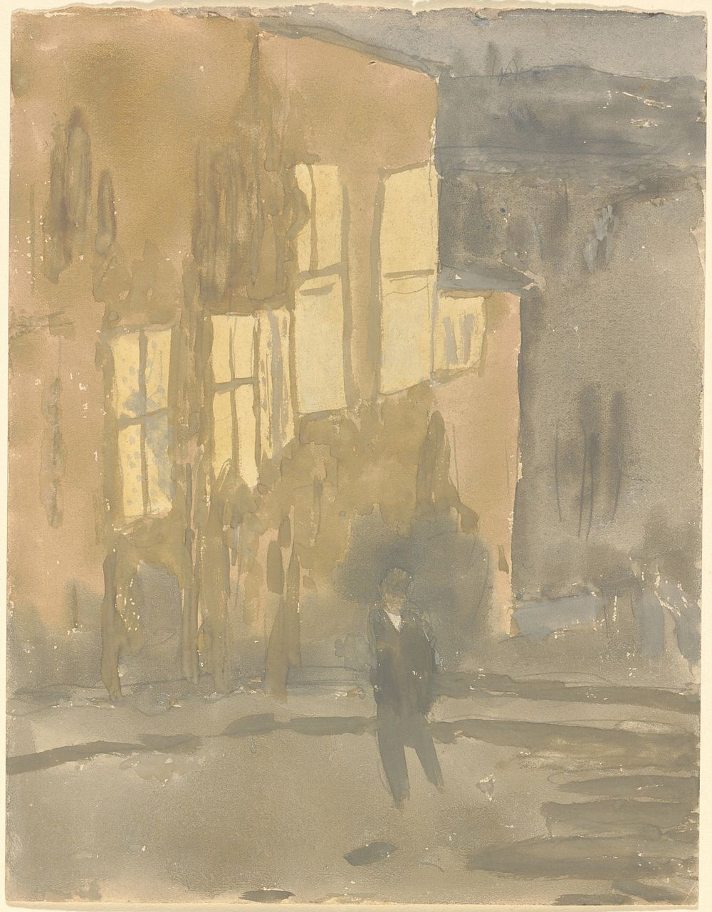 Street at Night, Meudon (1910s) by Gwen John.  