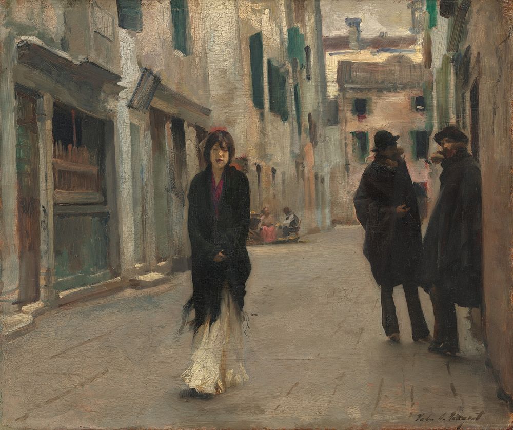 Street in Venice (1882) by John Singer Sargent.  