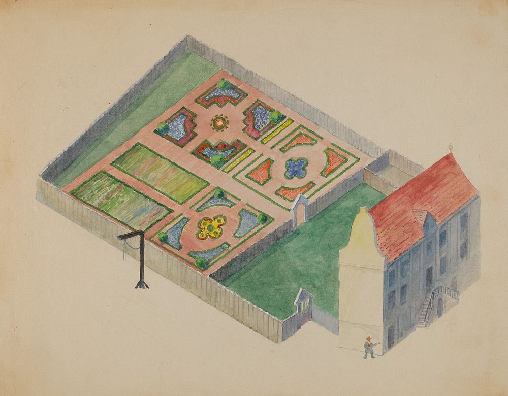 Stuyvesant's Great House (ca. 1936) by George Stonehill.