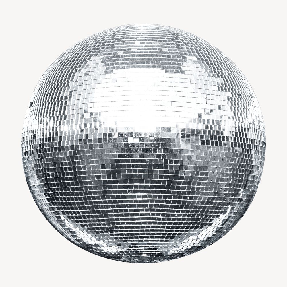 Disco ball collage element psd
