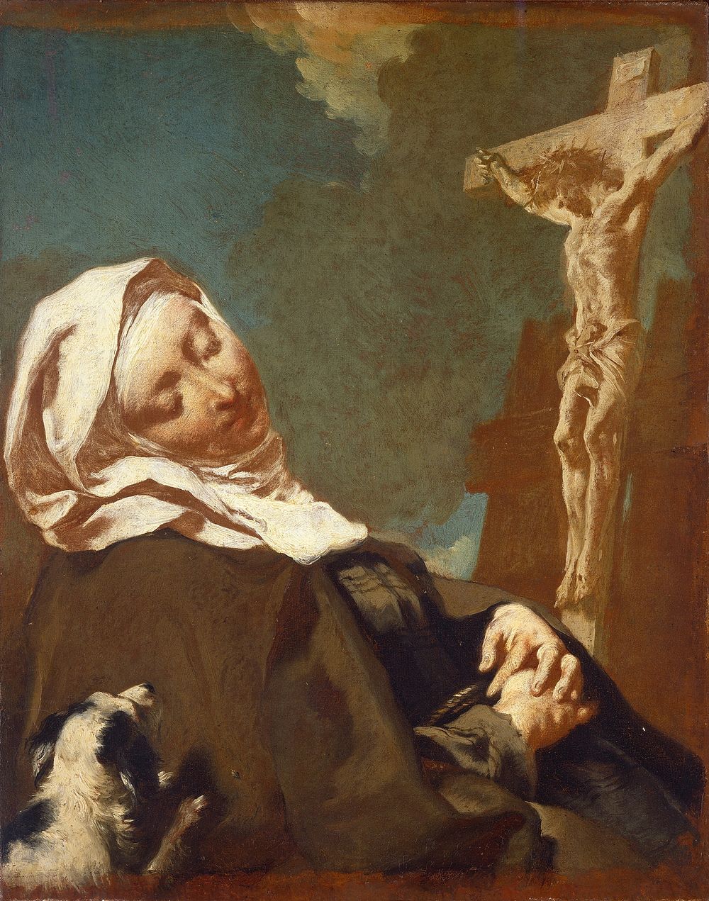 Saint Margaret of Cortona (1737) by Giovanni Battista Piazzetta.  