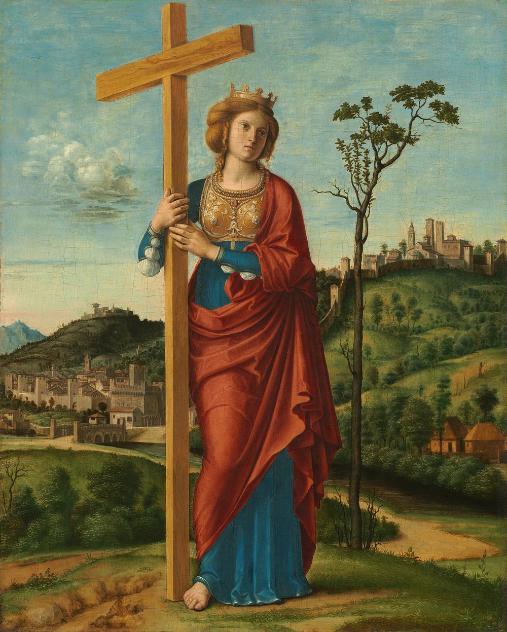 Saint Helena (ca. 1495) by Cima da Conegliano.  
