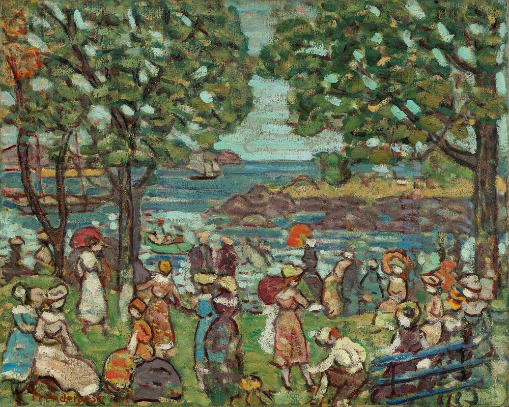 Salem Cove (ca. 1915–1918) by Maurice Prendergast.  