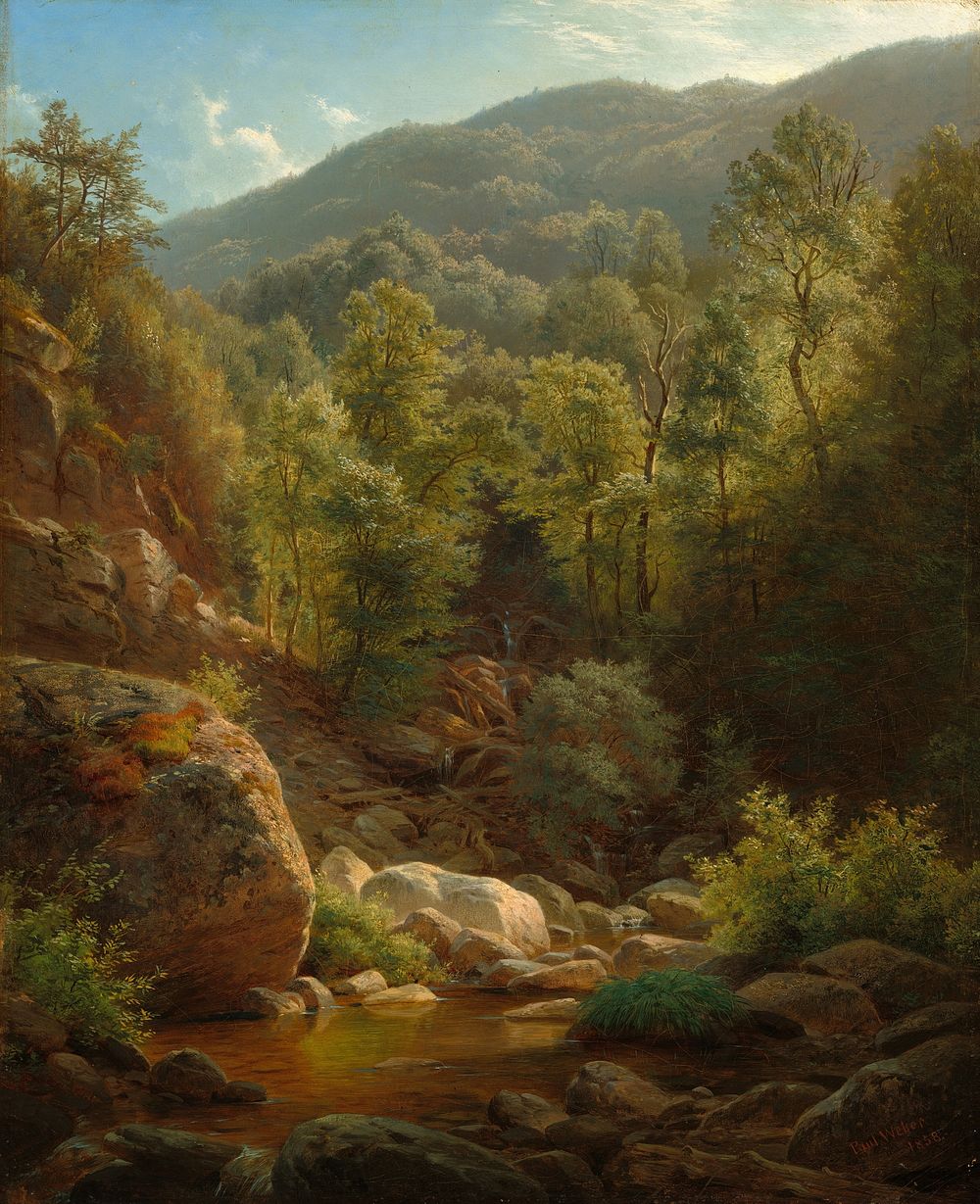 Scene in the Catskills (1858) by Paul Weber.  