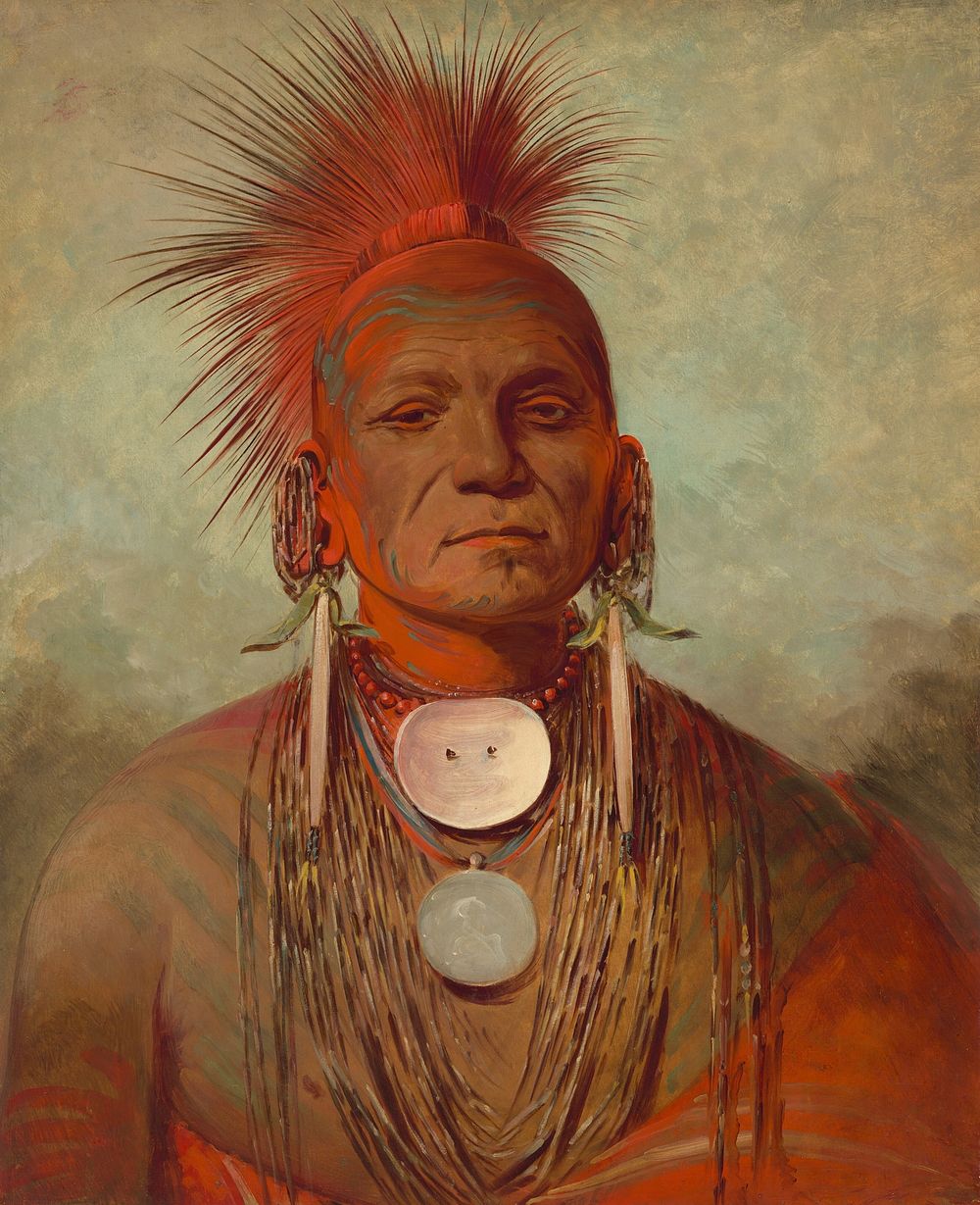 See-non-ty-a, an Iowa Medicine Man (1844/1845) by George Catlin.  