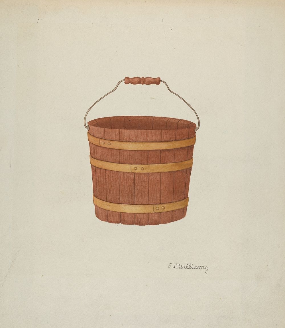 Shaker Cedar Basket (1935&ndash;1942) by Edward D. Williams.  
