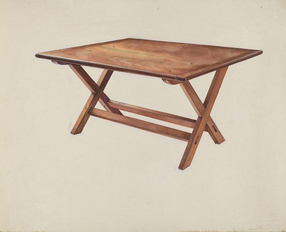 Shaker Ironing Table (1935–1942) by Irving I. Smith.  