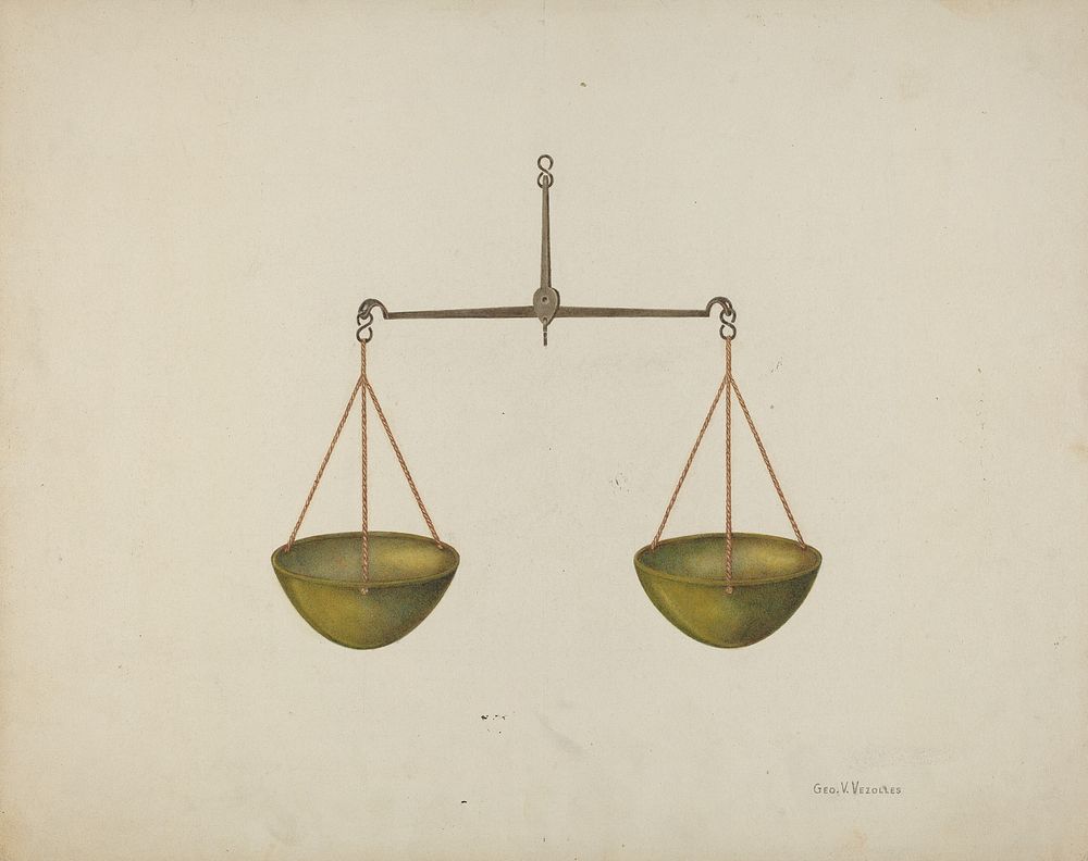 Shaker Scales (ca.1939) by George V. Vezolles.  