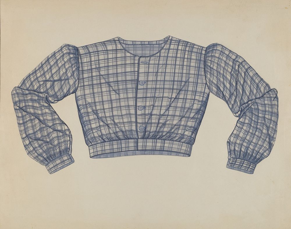 Shirt-waist (ca.1937) by Mrs. Inez Montgomery.  